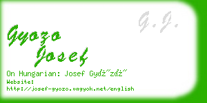 gyozo josef business card